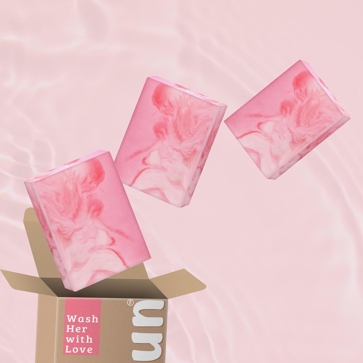 Muun Rose Yoni Soap Bar Pack 3 - Feminine Wash