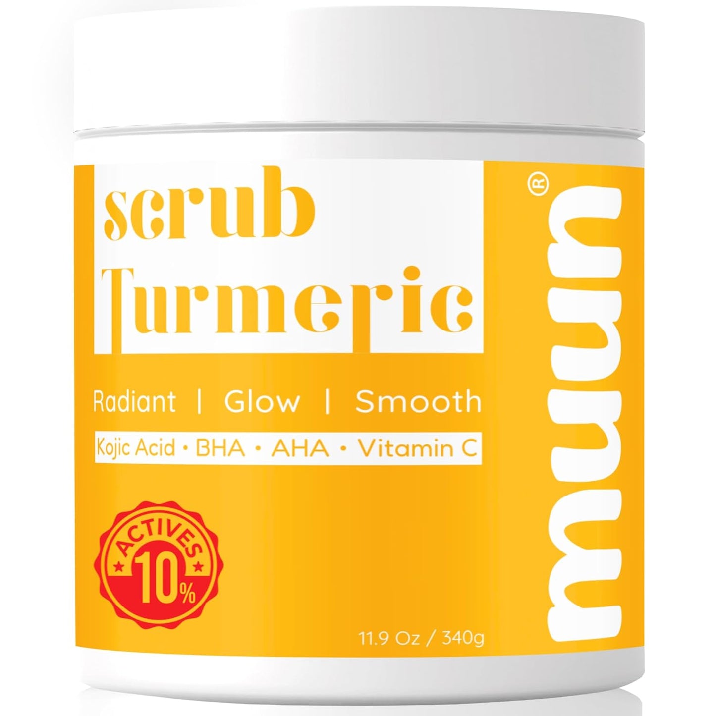 Muun Body Scrub - 2% Kojic Acid Turmeric Vitamin C & AHA/BHA