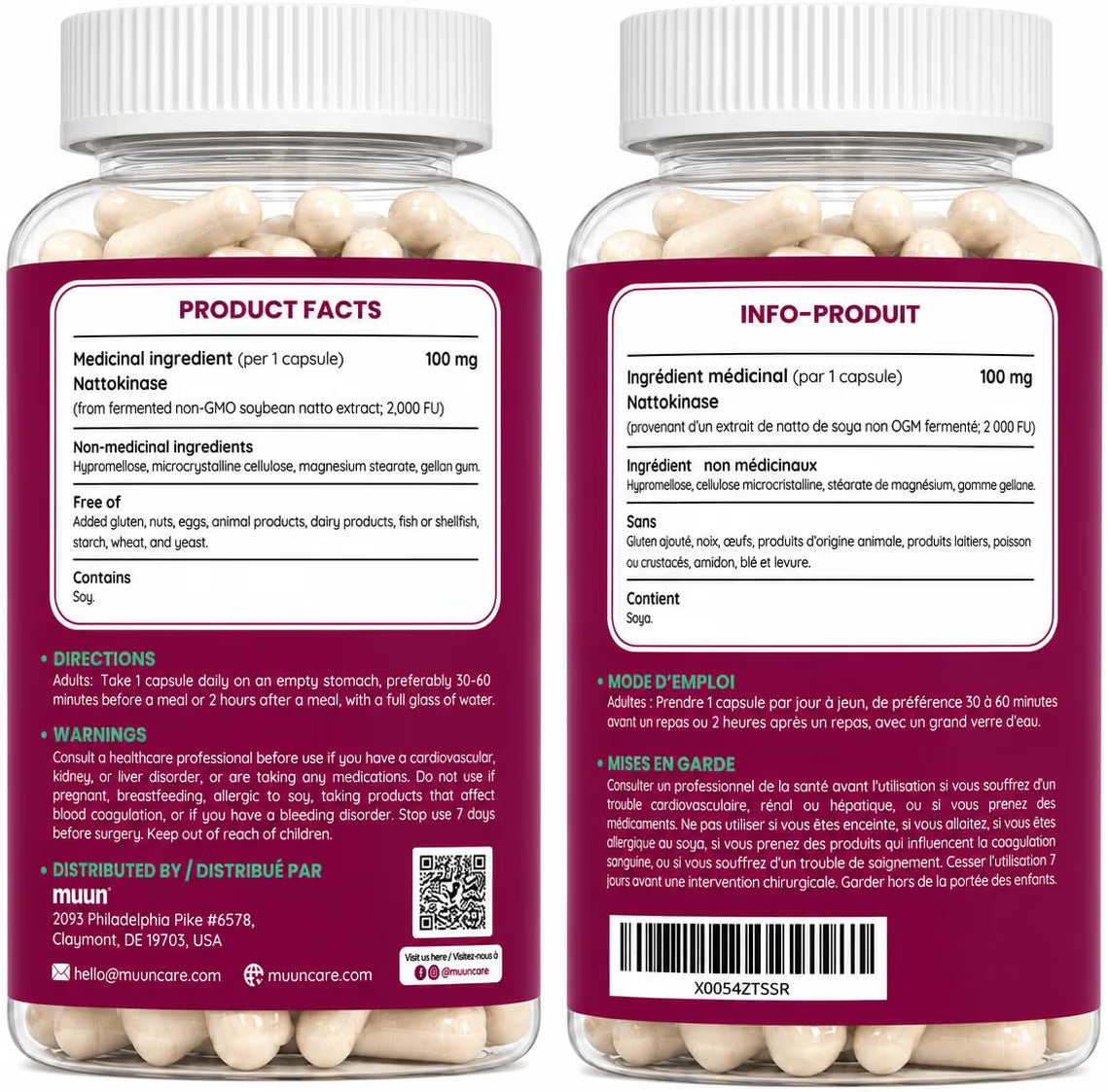 Nattokinase capsules