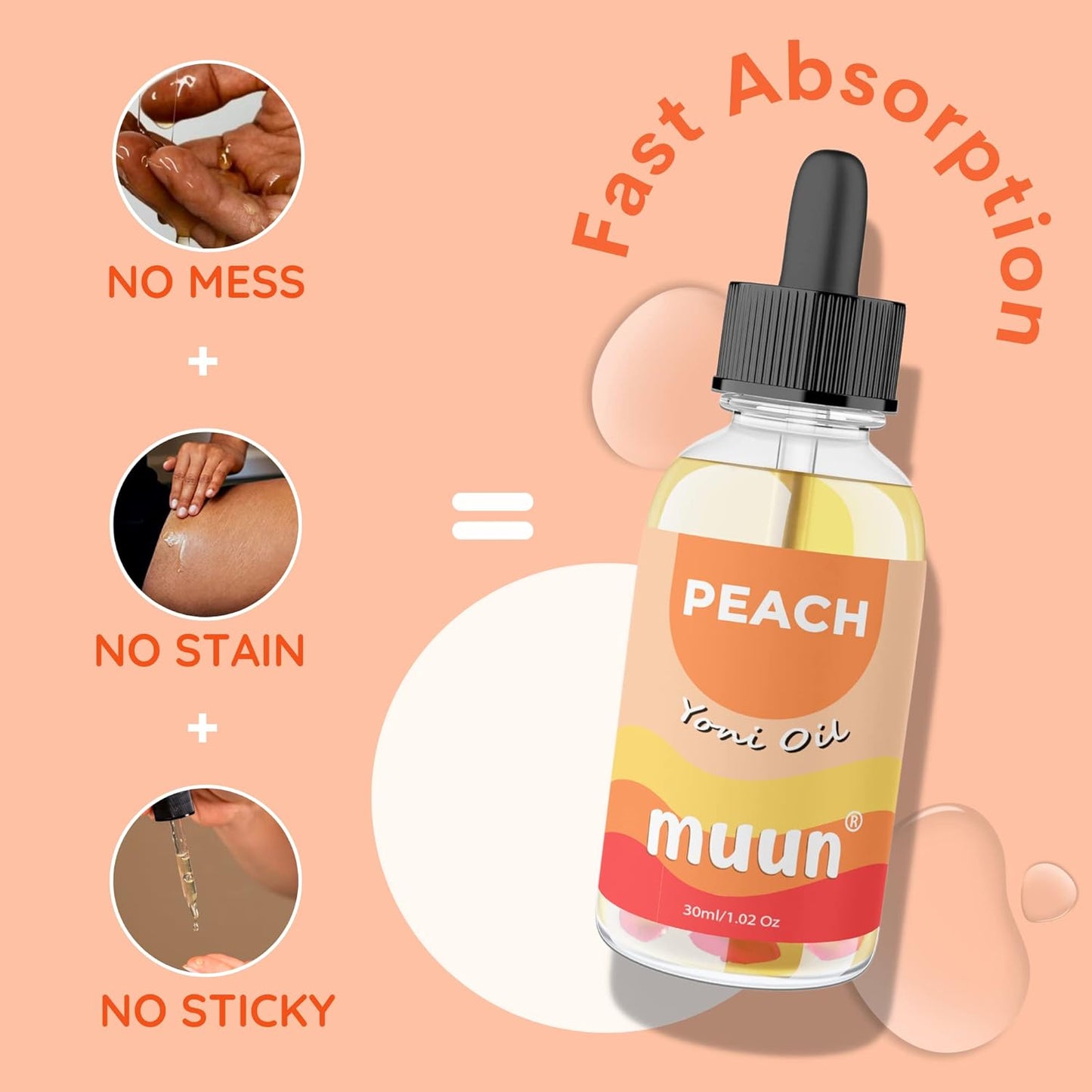 Muun Yoni Oil Peach - Vaginal Dryness