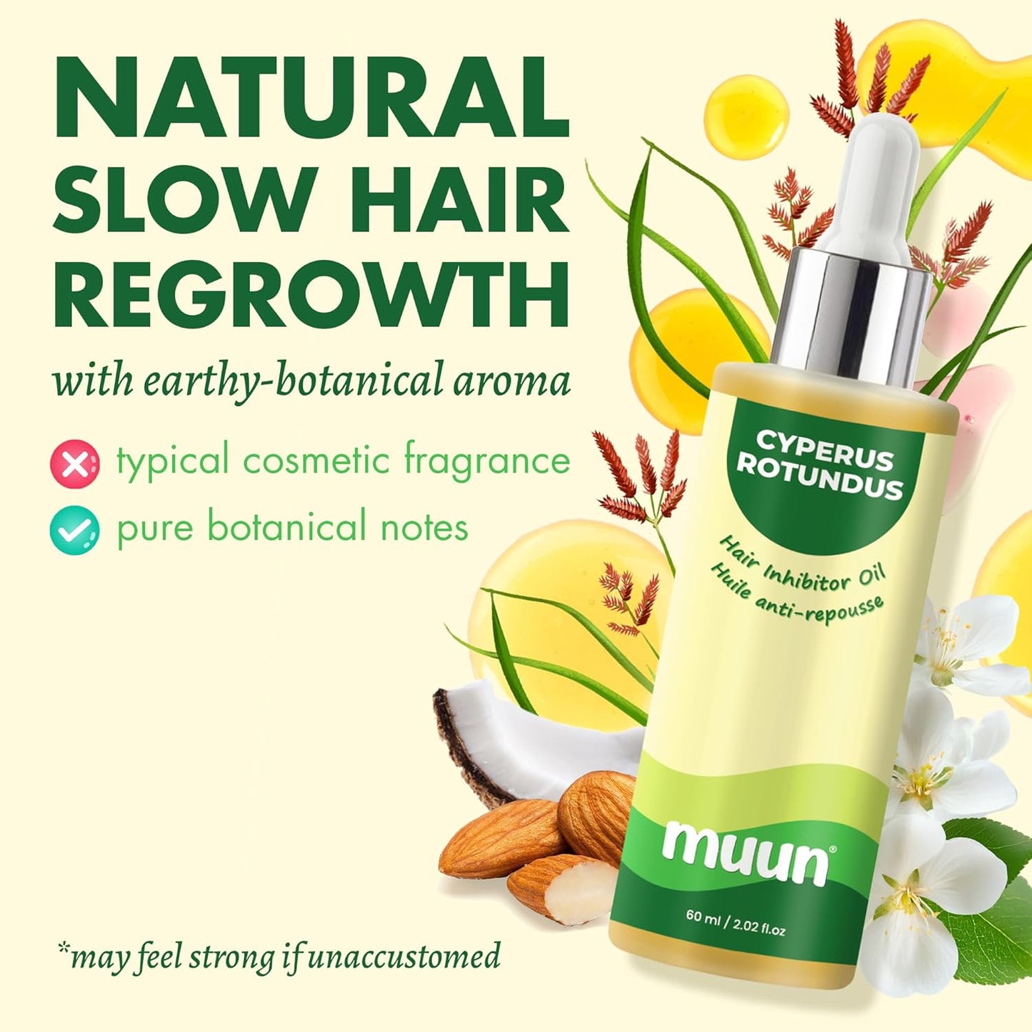 Cyperus Rotundus Oil for Reduce Unwanted Hair Growth