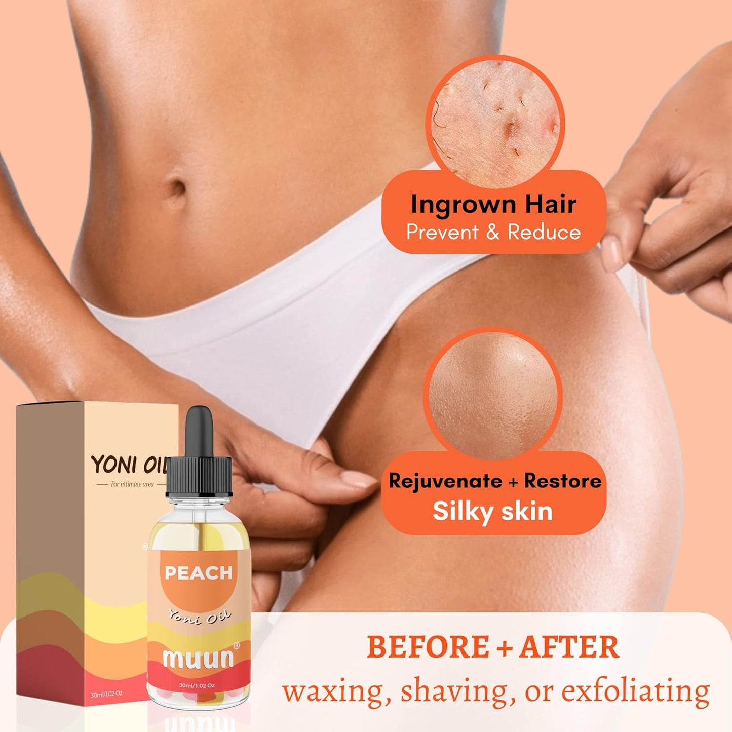Muun Yoni Oil Peach - Vaginal Dryness