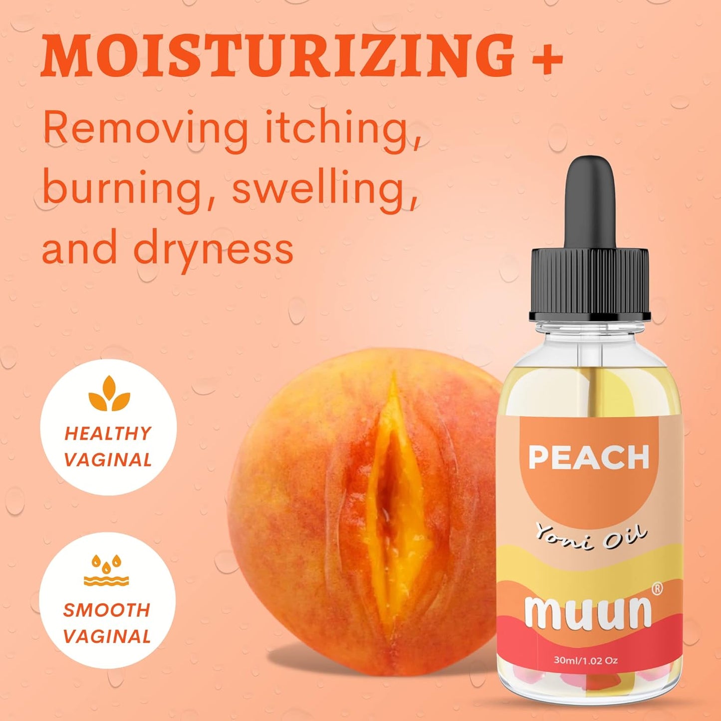 Muun Yoni Oil Peach - Vaginal Dryness