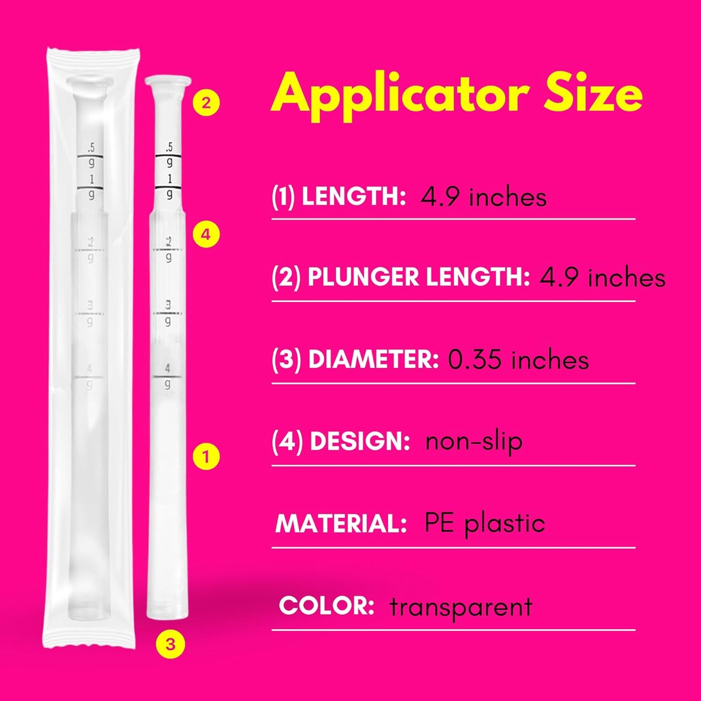 Disposable Vaginal Cream Applicators