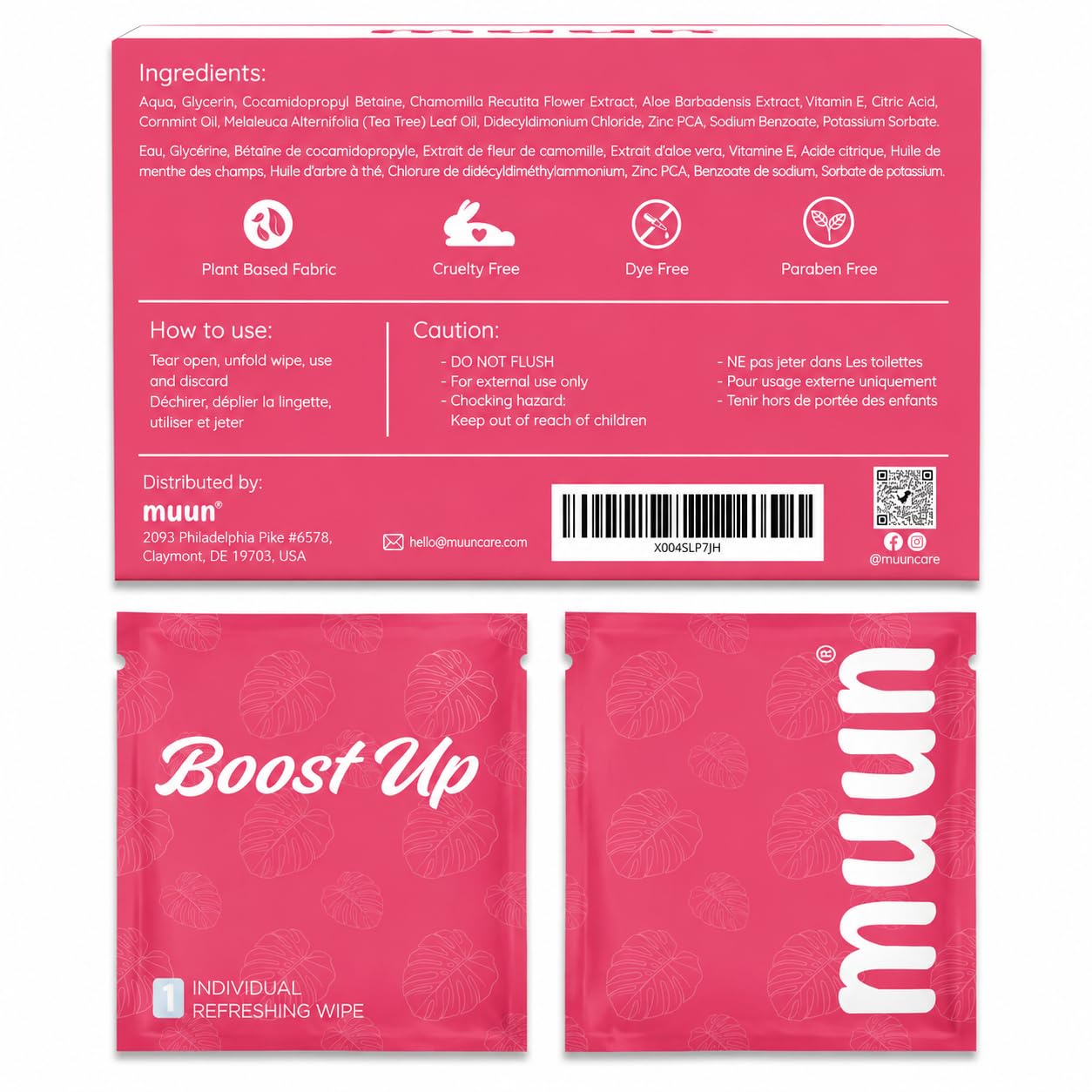 Muun Deodorant Wipes β Intimate & Body Cleansing Wipes