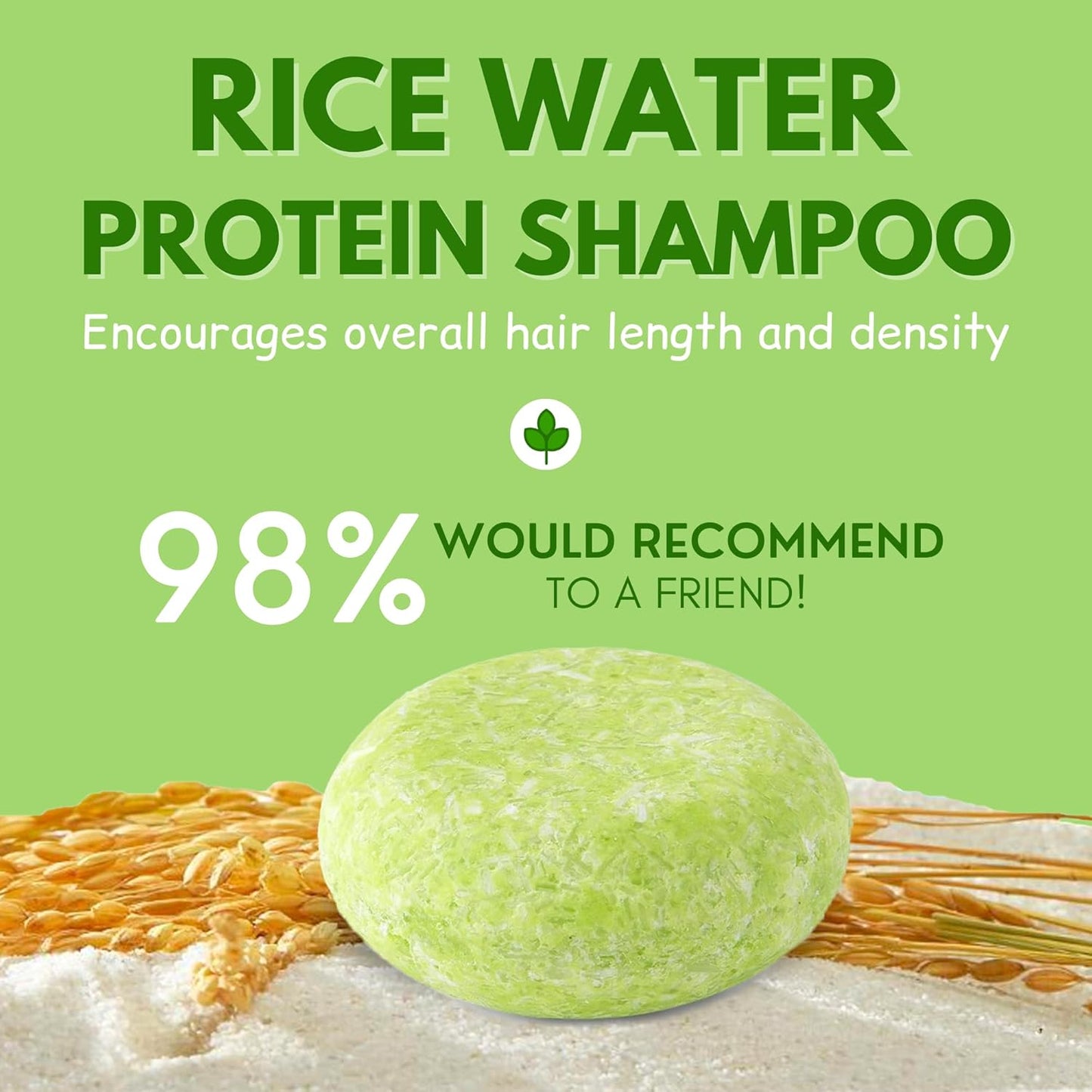 Muun Ginger Rosemary & Rice Water Shampoo Bars