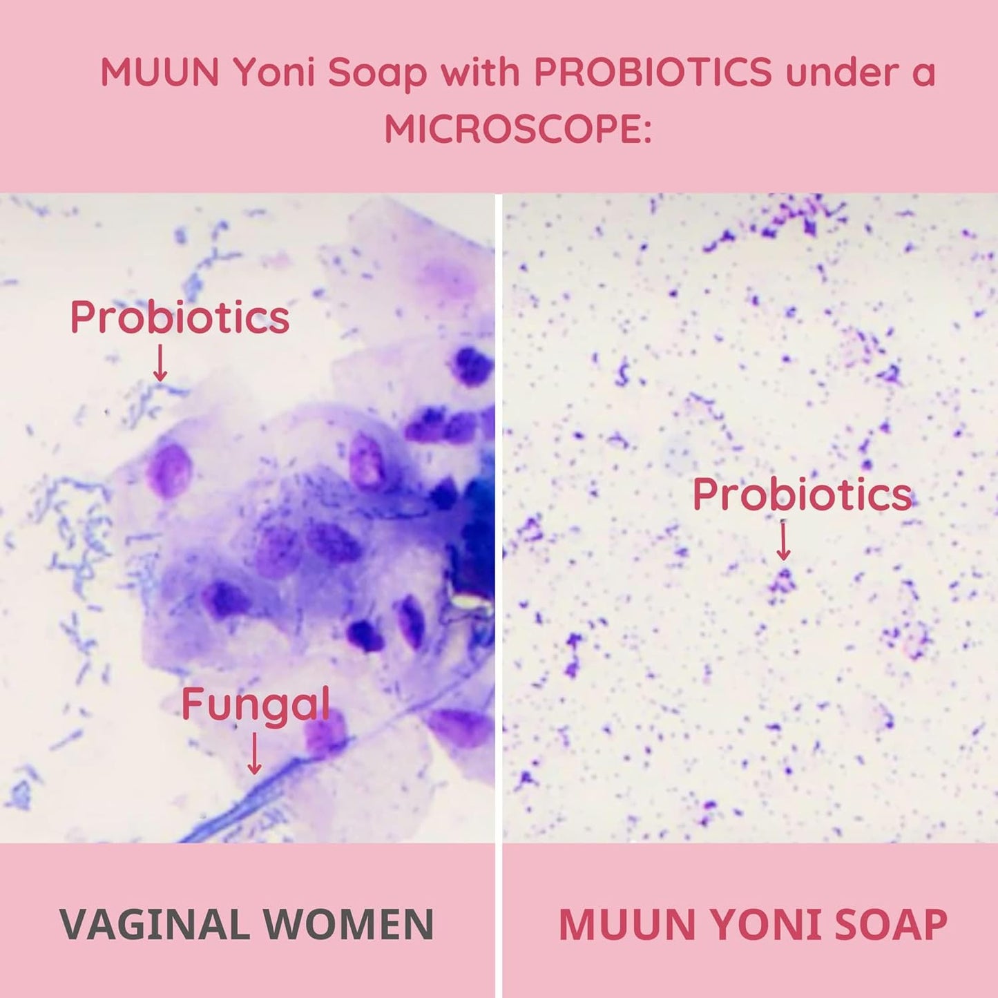 Muun Rose Yoni Soap Bar Pack 3 - Feminine Wash