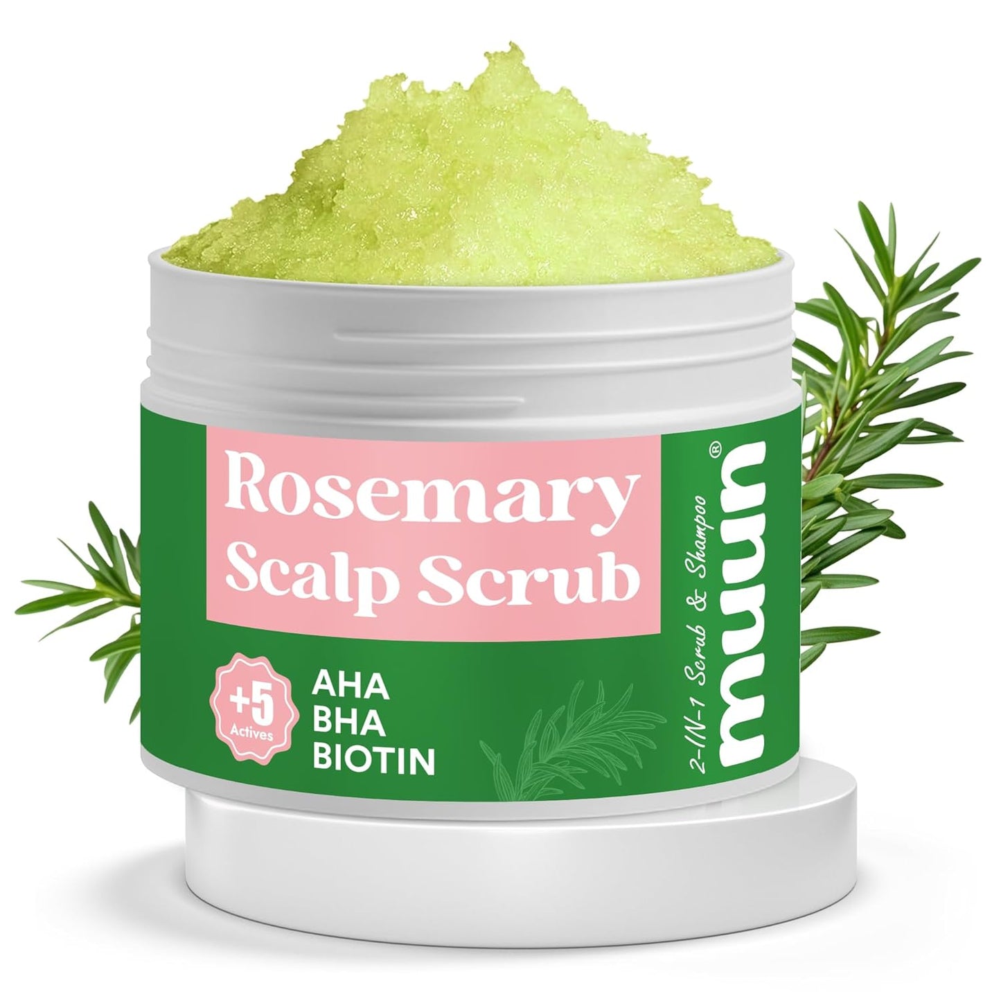 2-IN-1 Scalp Scrub & Shampoo - Rosemary