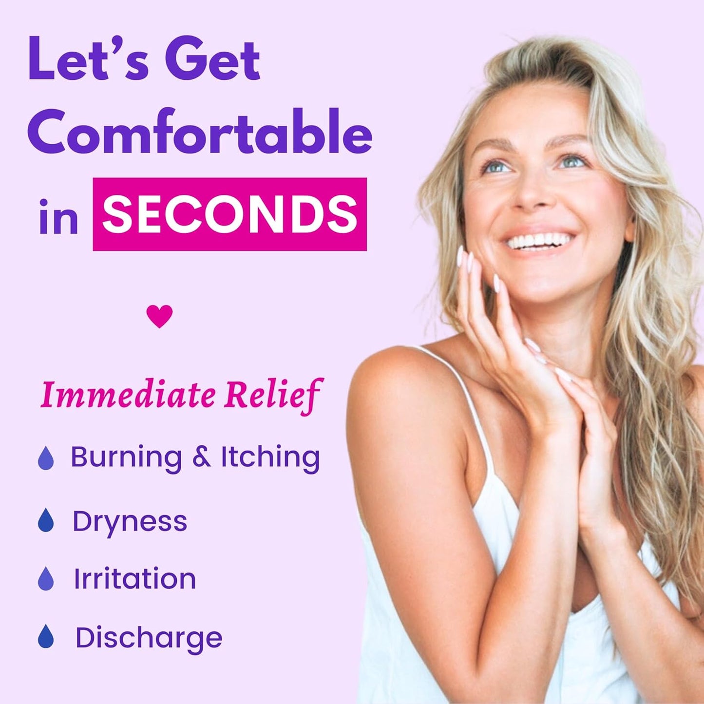 Vaginal Moisturizer - Pack 12 Immediate Intimate Hydration - Dryness Burning Itching Discomfort Relief with Hyaluronic Acid - pH Balance - Estrogen & Hormone Free