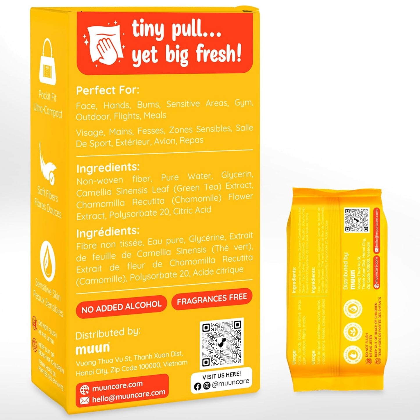 Mini Travel Wipes 64 Ct