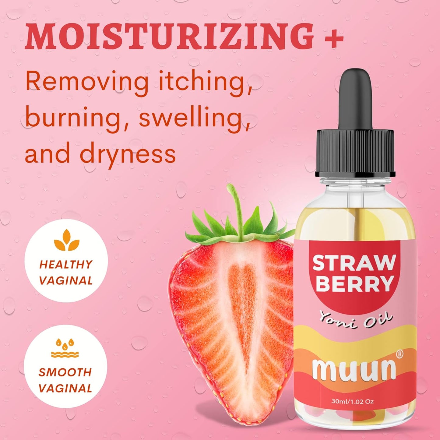 Muun Yoni Oil Strawberry- Moisturizer and Soothes