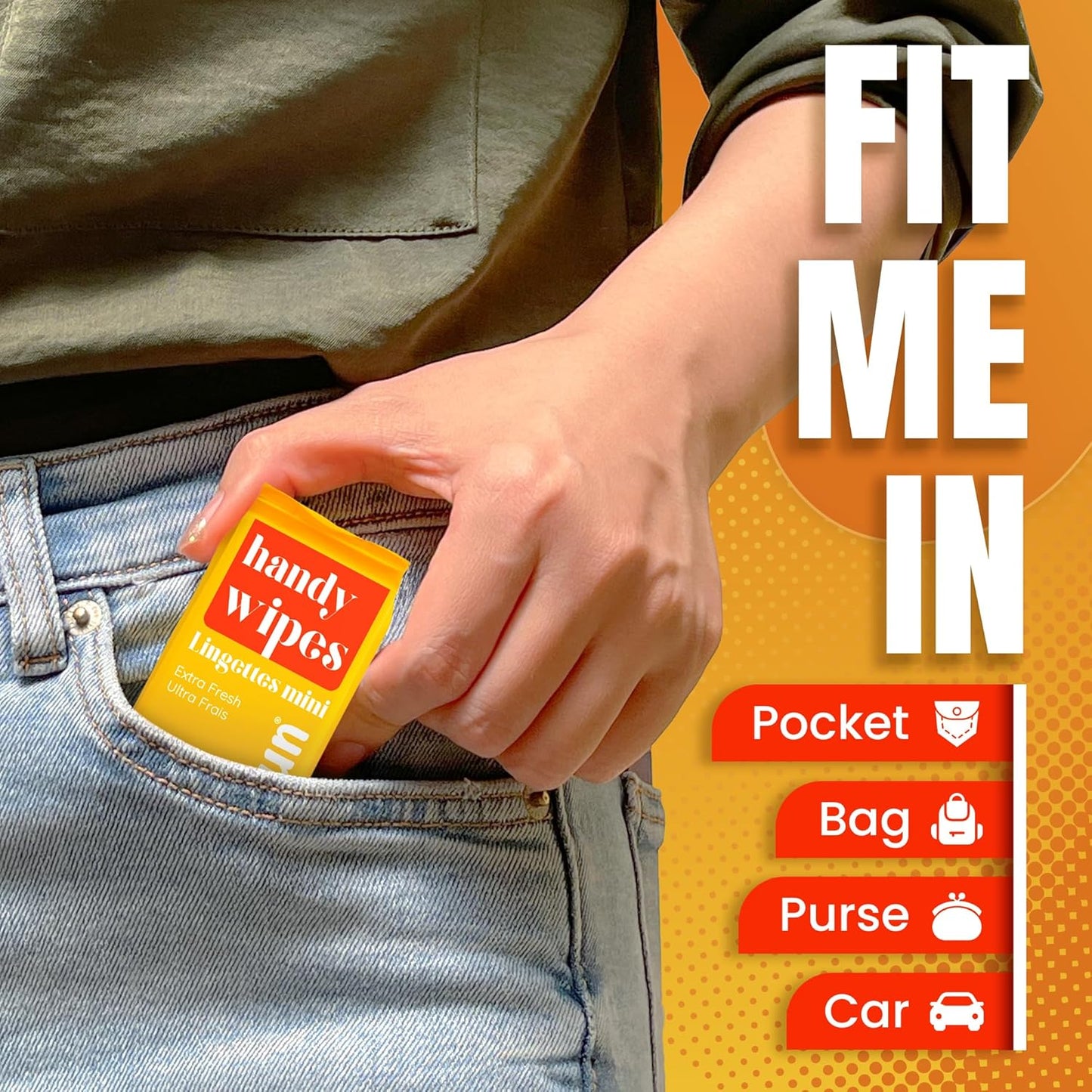 Mini Travel Wipes 64 Ct