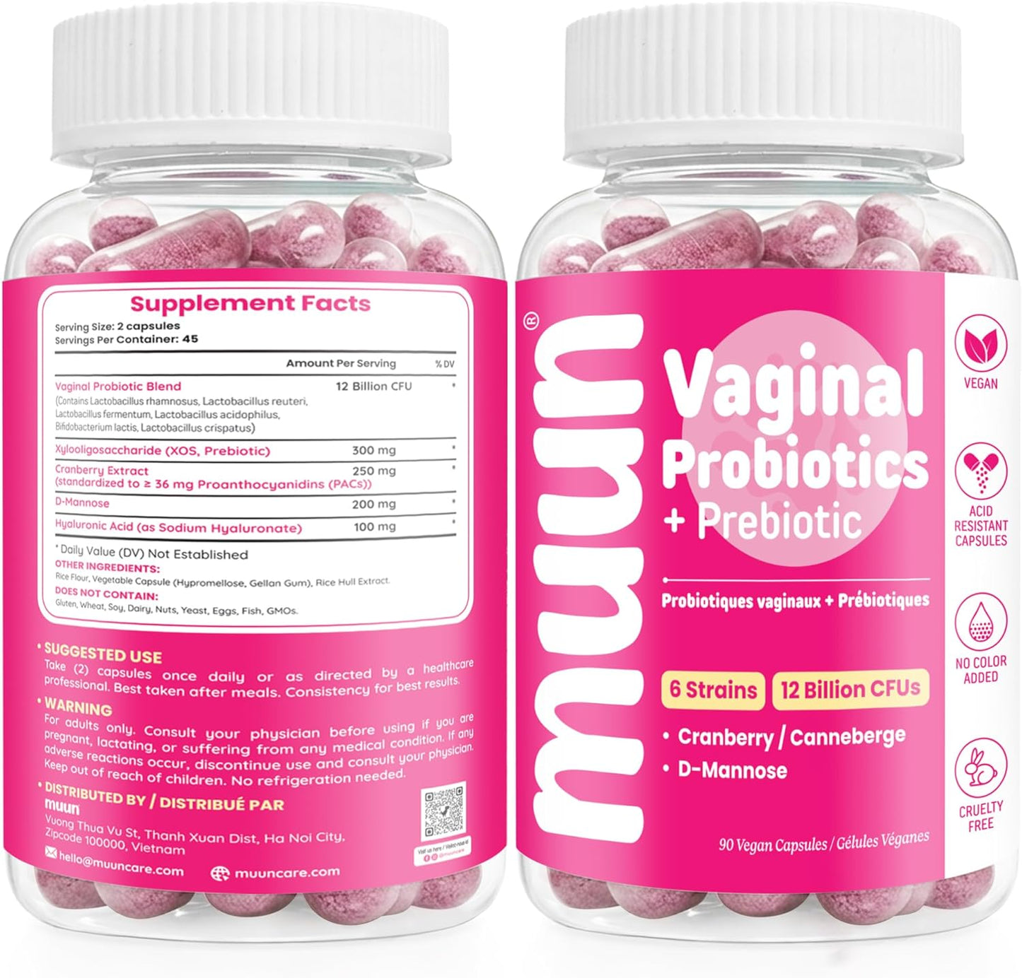 Vaginal Probiotics & Prebiotic Capsules