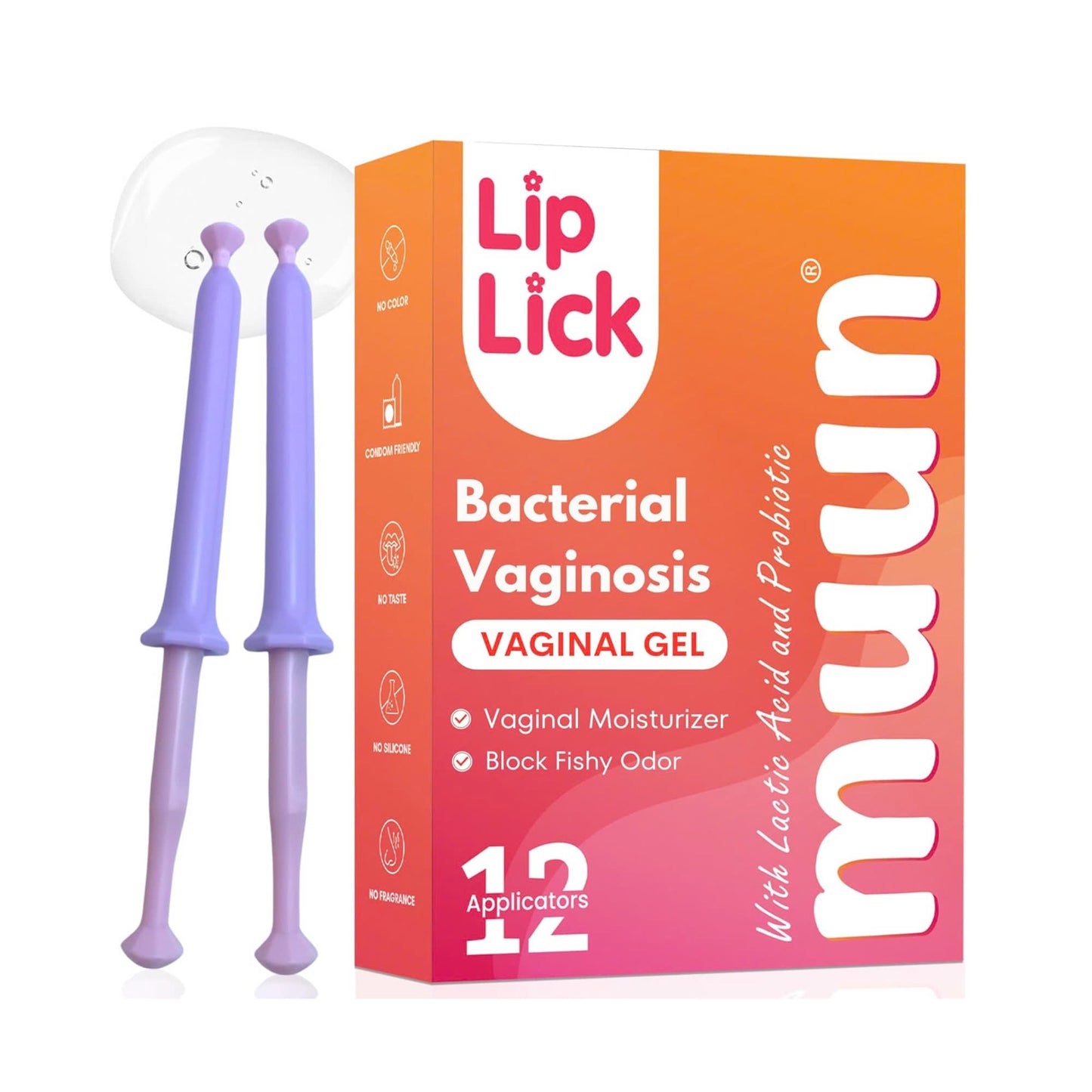 Muun Bacterial Vaginosis Symptoms Relief & Vaginal Moisturizer - Pack 12