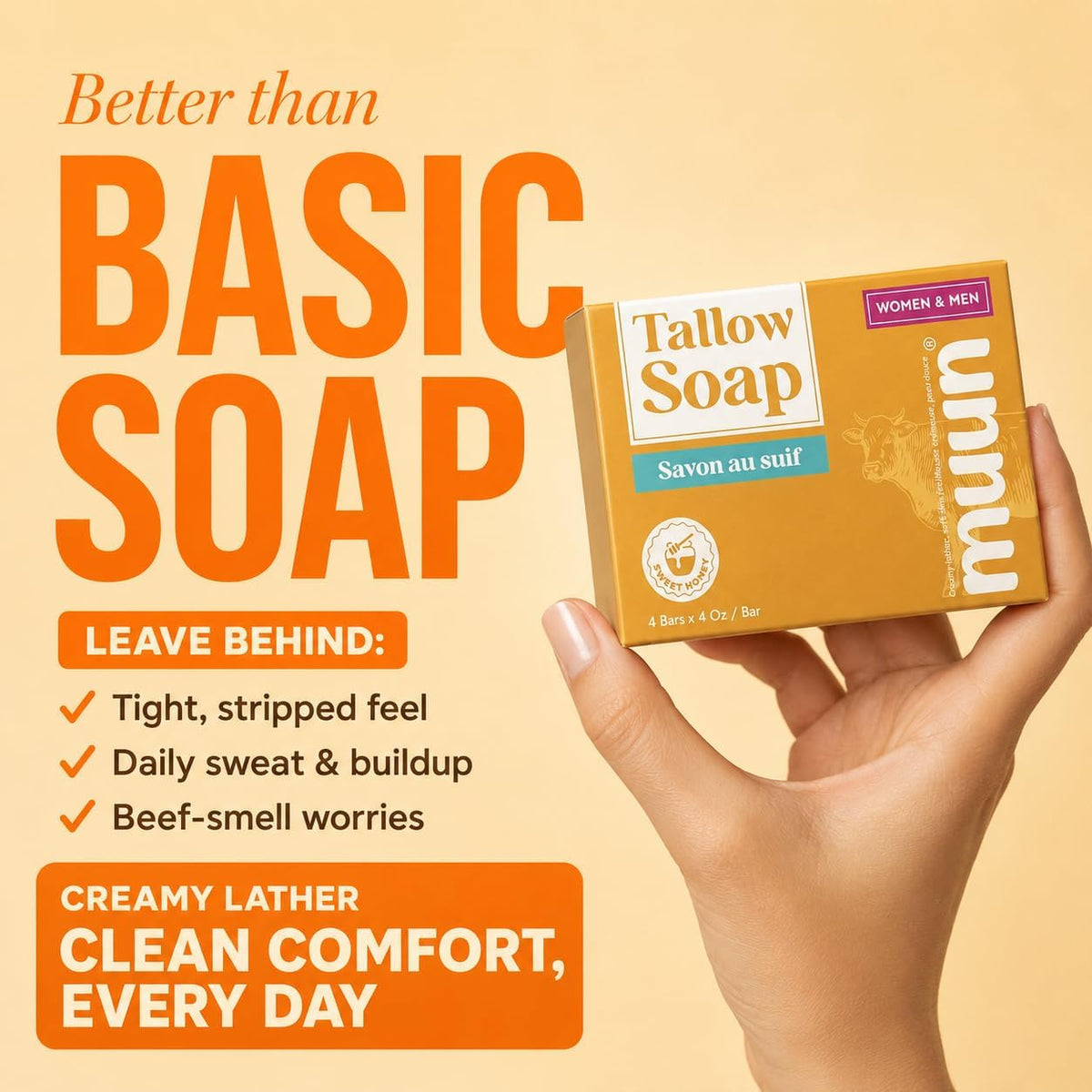Grass-Fed Beef Tallow Soap