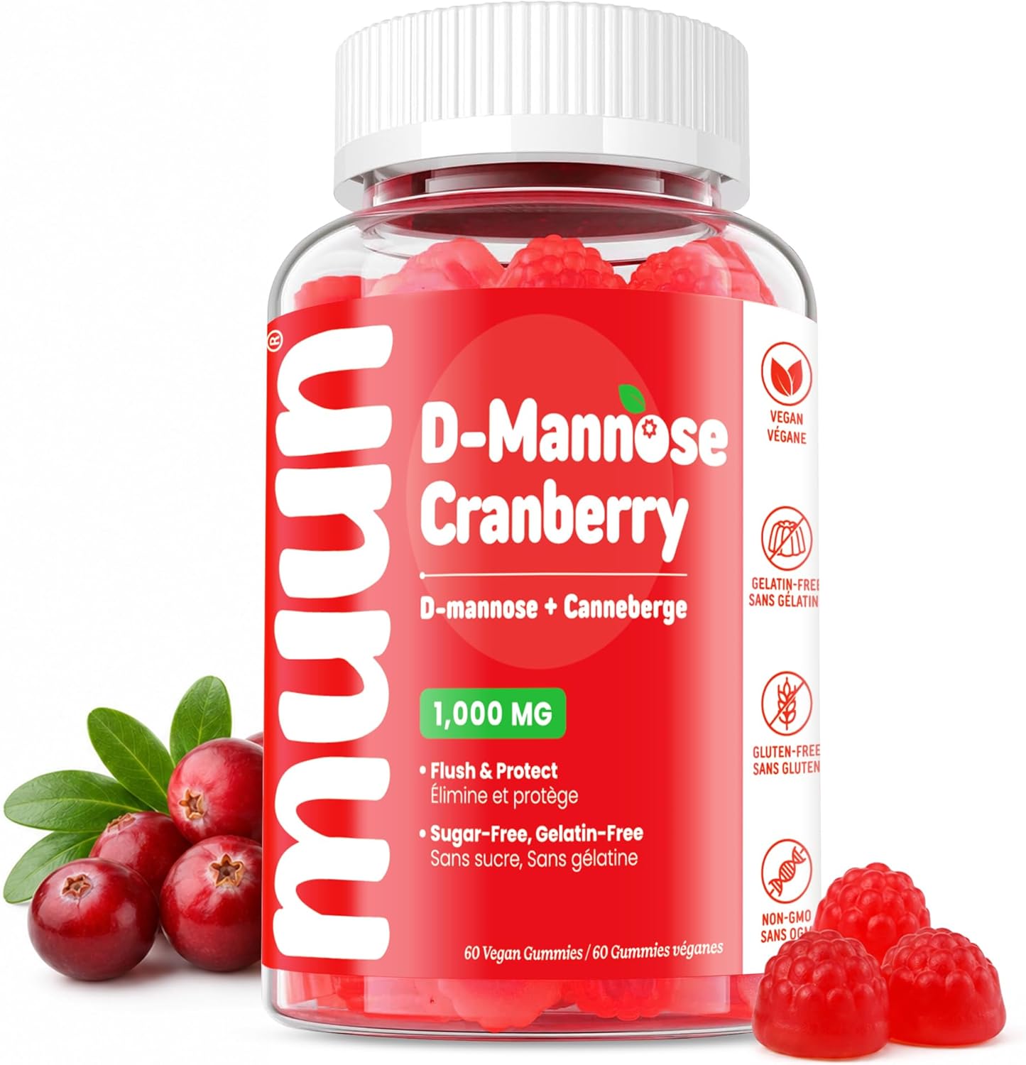 D-Mannose Gummies with Cranberry