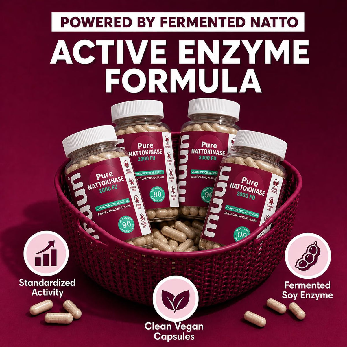 Nattokinase capsules