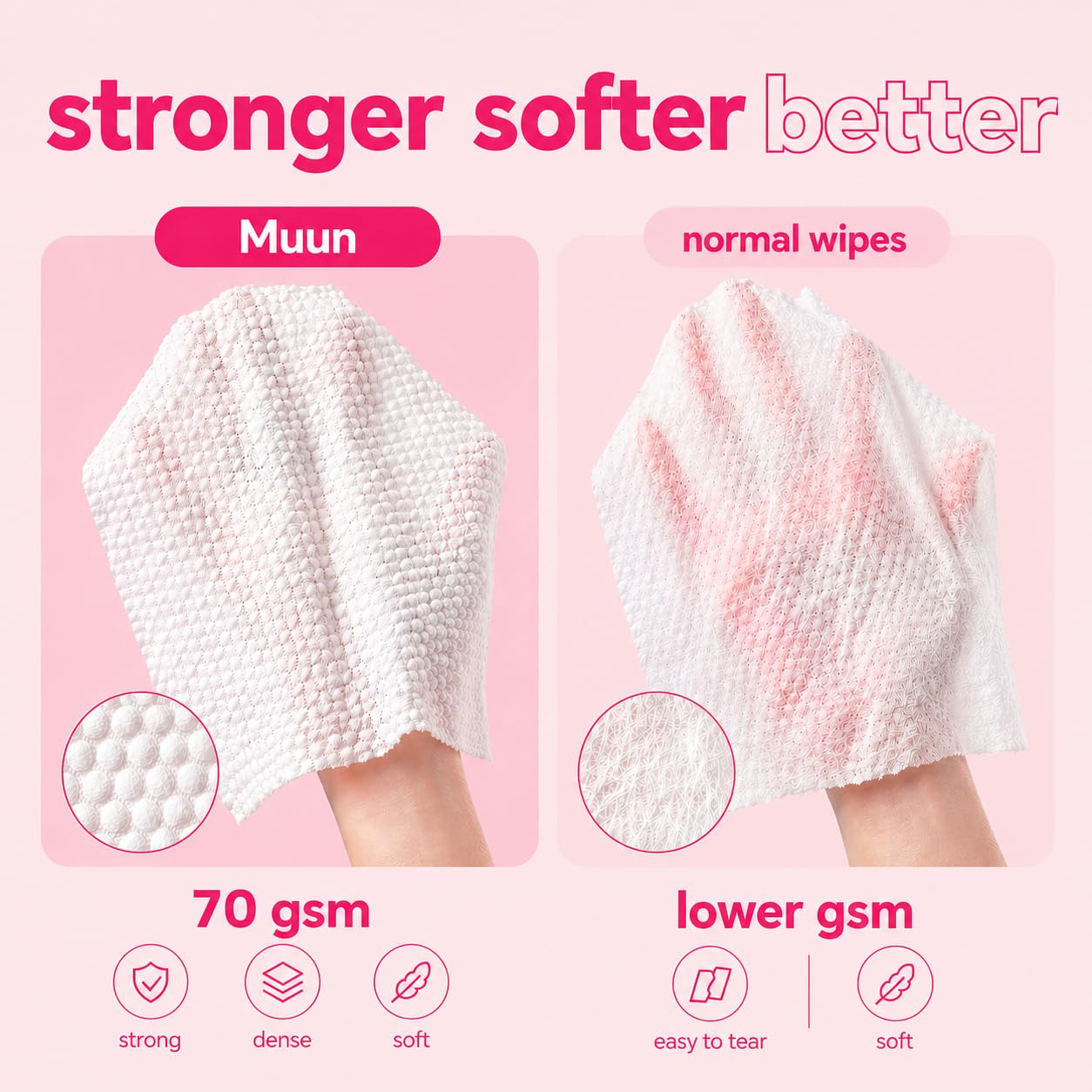 Muun Deodorant Wipes – Intimate & Body Cleansing Wipes
