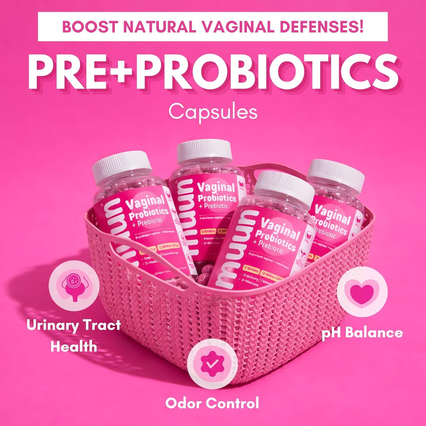 Vaginal Probiotics & Prebiotic Capsules