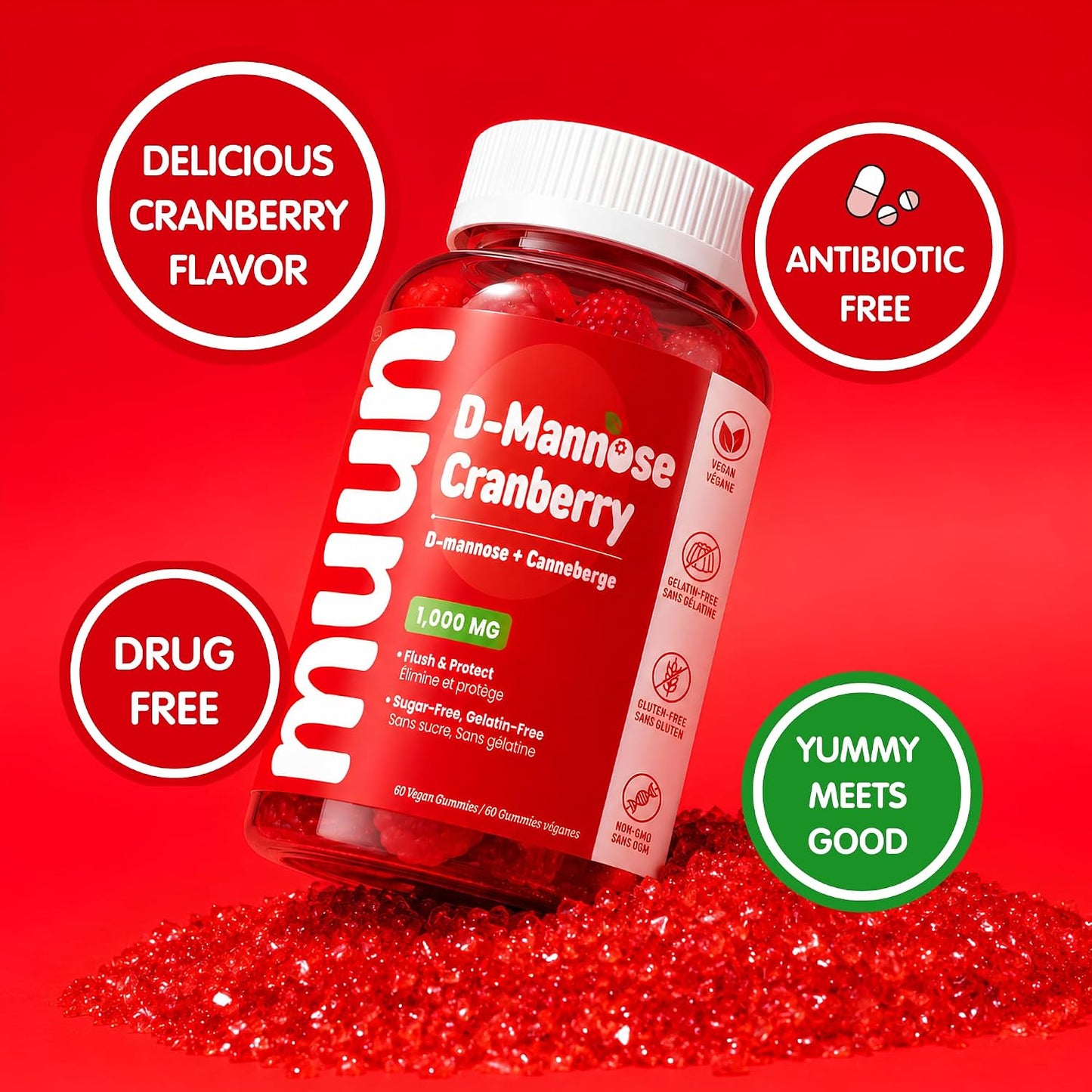 D-Mannose Gummies with Cranberry