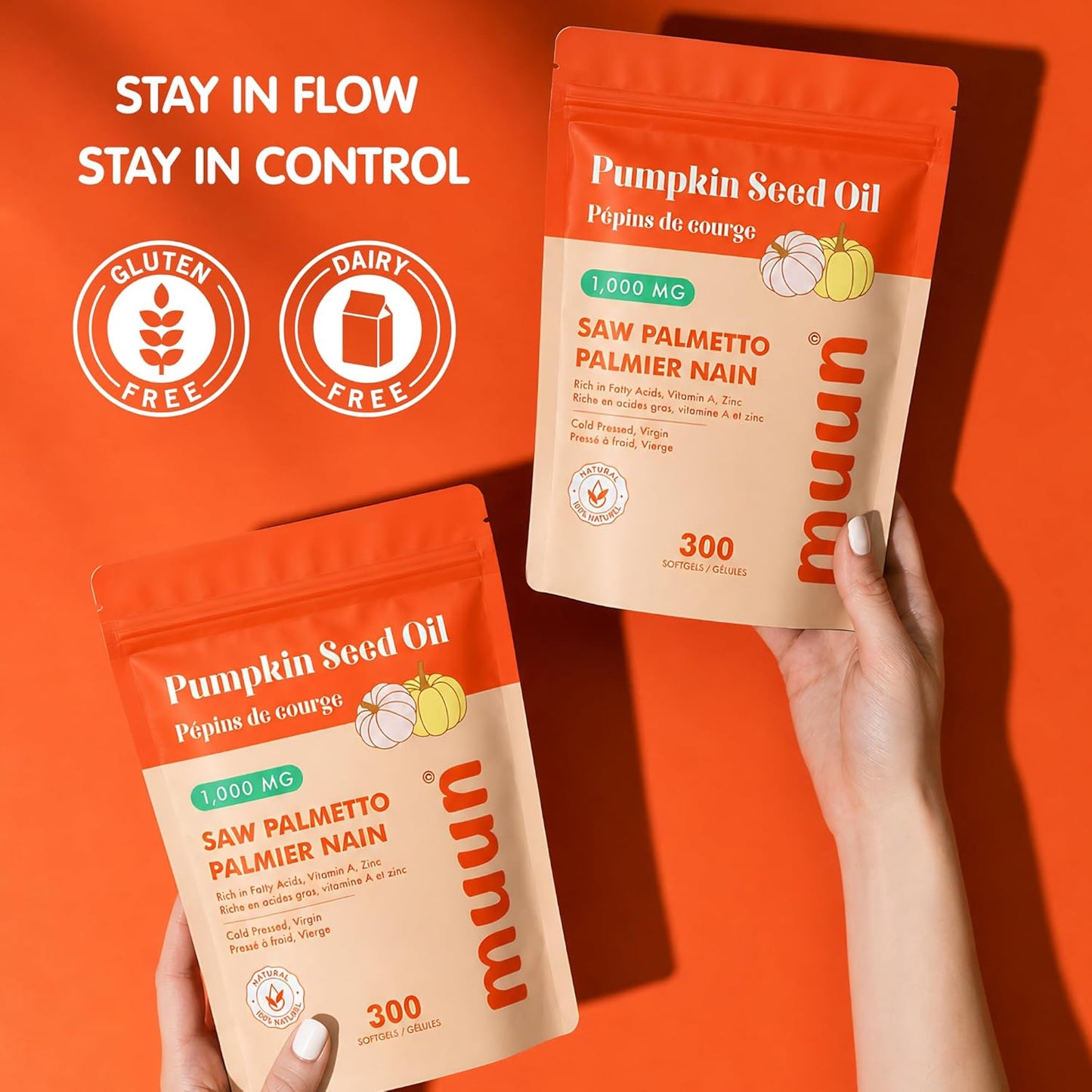 Muun Pumpkin Seed Oil & Saw Palmetto Softgels