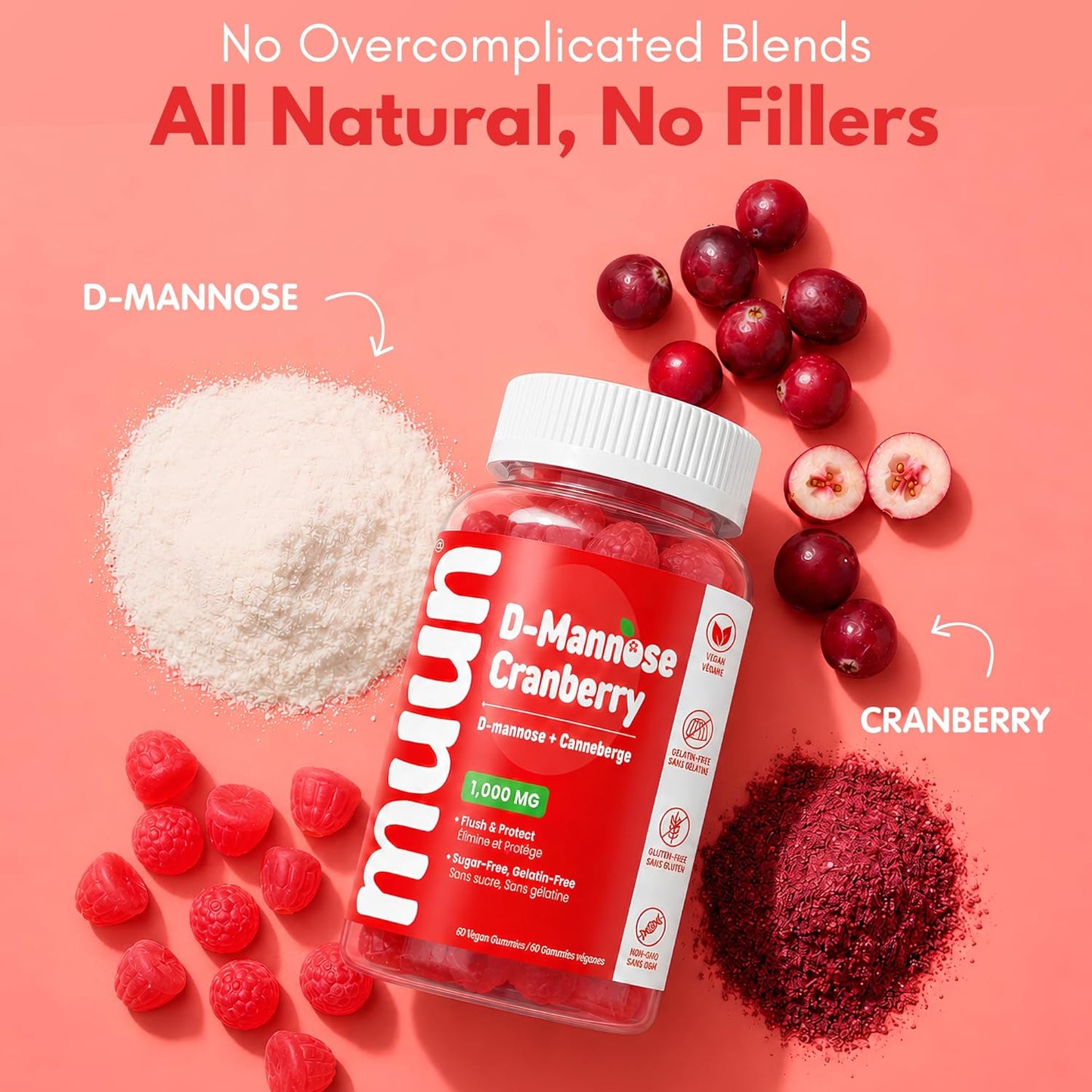 D-Mannose Gummies with Cranberry
