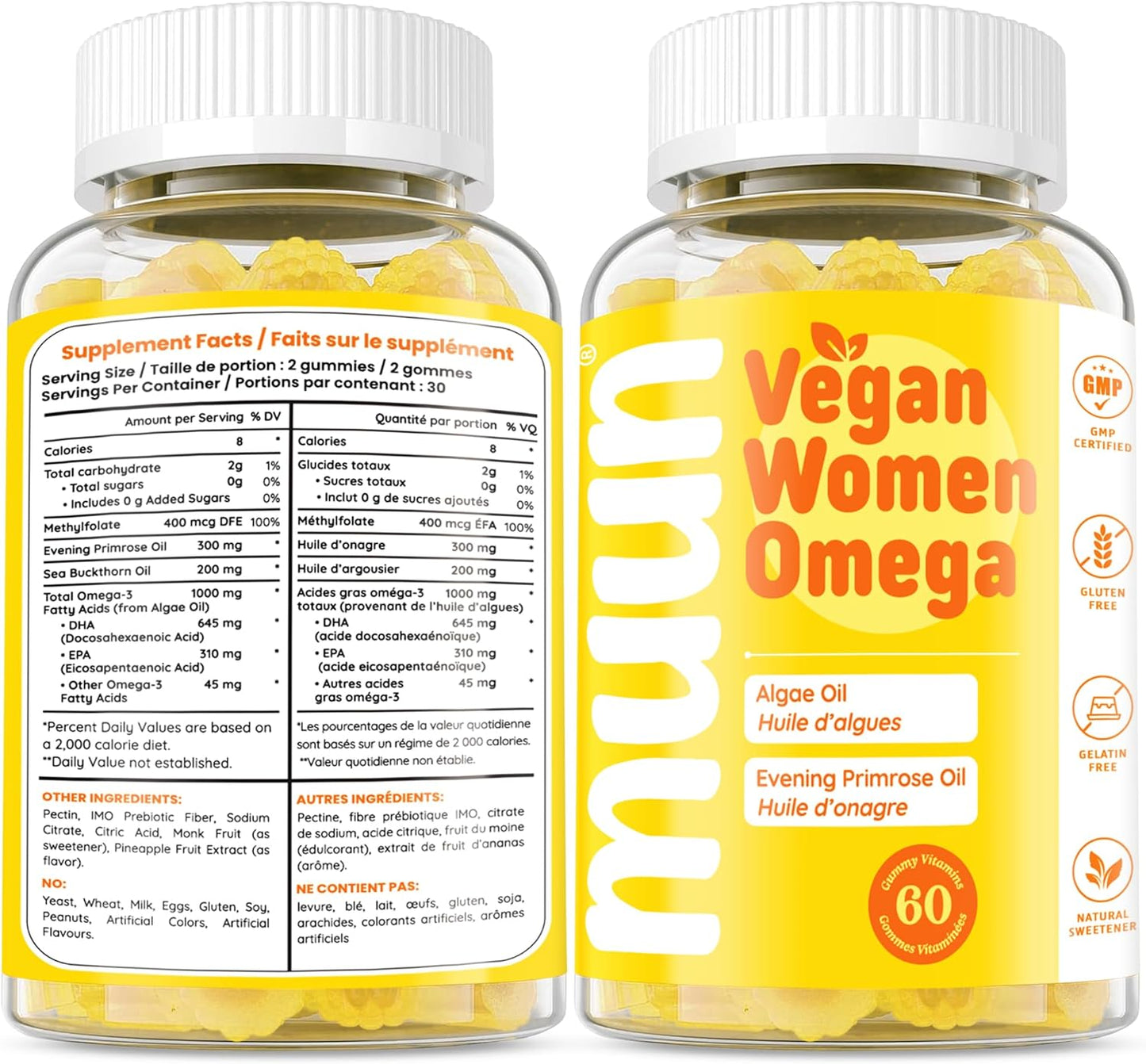 Vegan Omega 3-6-7 Gummy (60 ct)